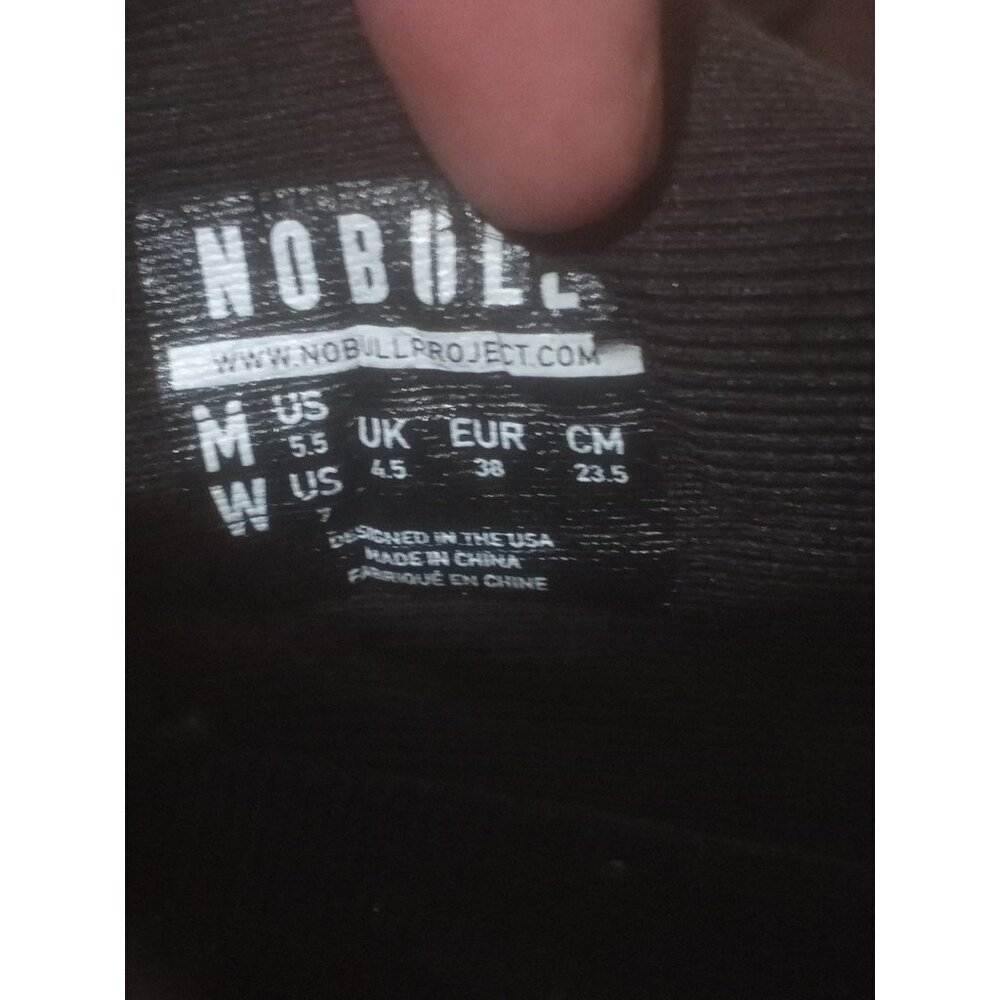 NOBULL Men 5.5 Outwork Impact Shoes Black Trainer Sneakers Superfabric Womens 7 - Picture 2 of 13